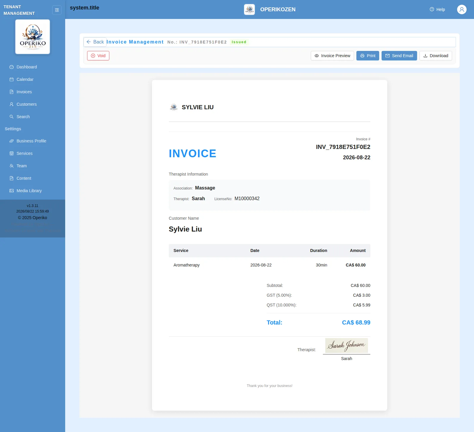 Invoicing & payments